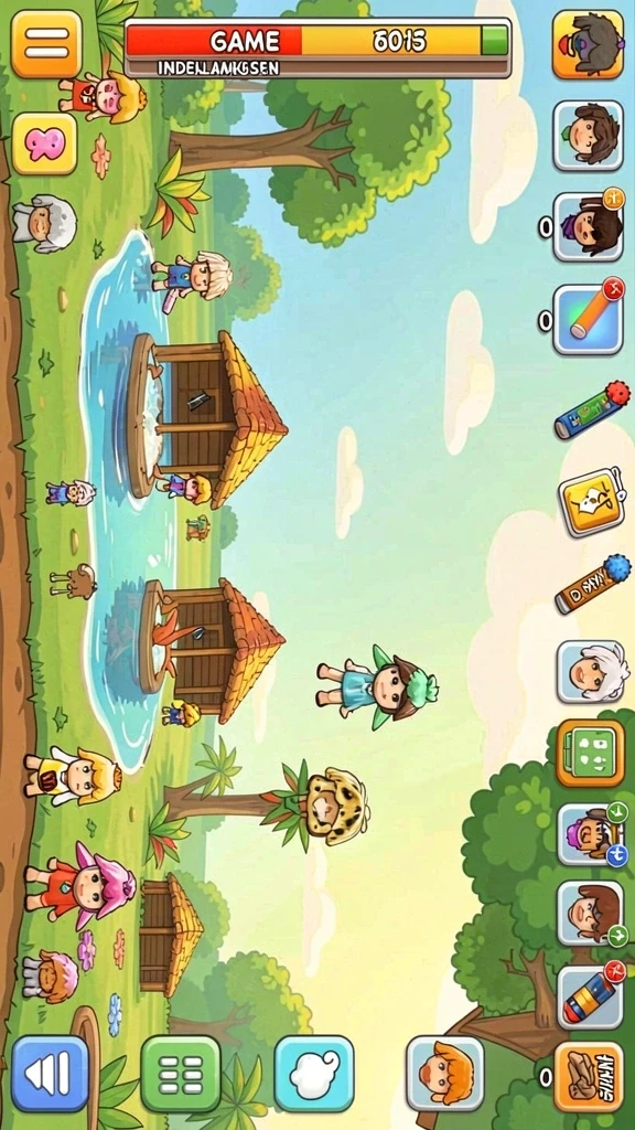 Screenshot dengan pilihan tema slot yang beragam.