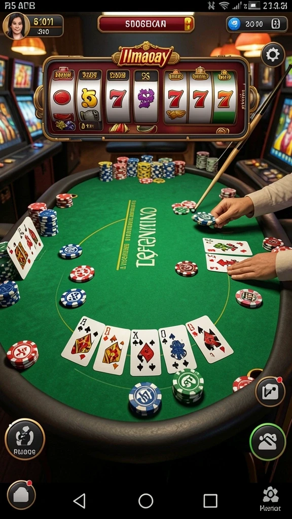Tampilan mesin slot yang menarik dan berwarna-warni.