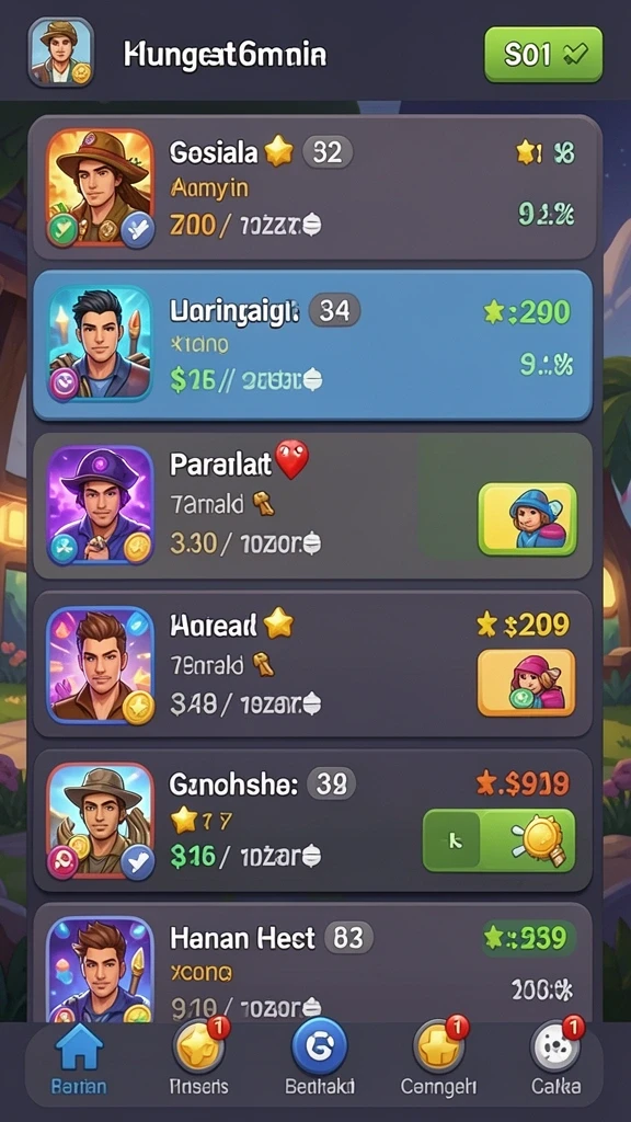 Leaderboard untuk bersaing dengan pemain lain.
