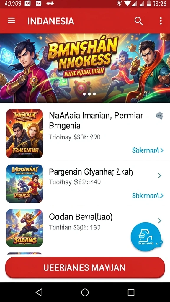 Tampilan menarik dari permainan slot yang tersedia.