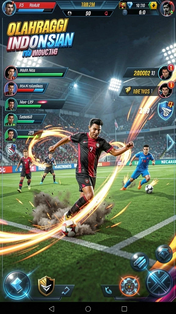 Gambar menunjukkan pertempuran epik dengan musuh kuat.