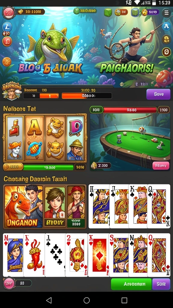 Pemandangan dunia virtual yang memukau.