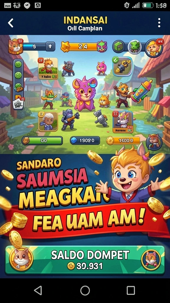 Karakter-karakter unik yang dapat dipilih oleh pemain.