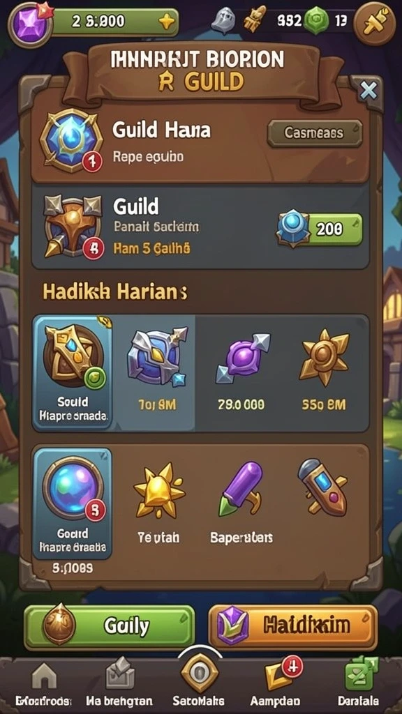 Screenshot level baru yang menantang dan menarik.