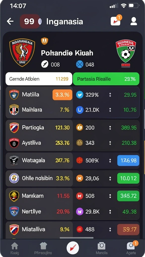 Tampilan layar awal yang memukau dan menawan.