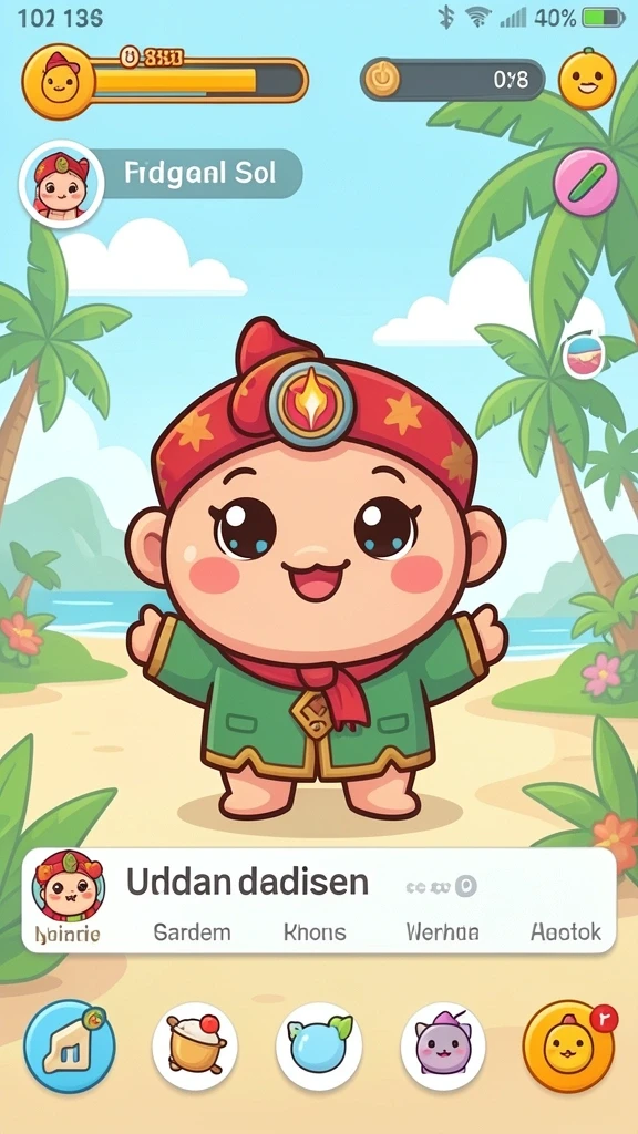 Karakter yang dapat disesuaikan dengan berbagai pilihan.