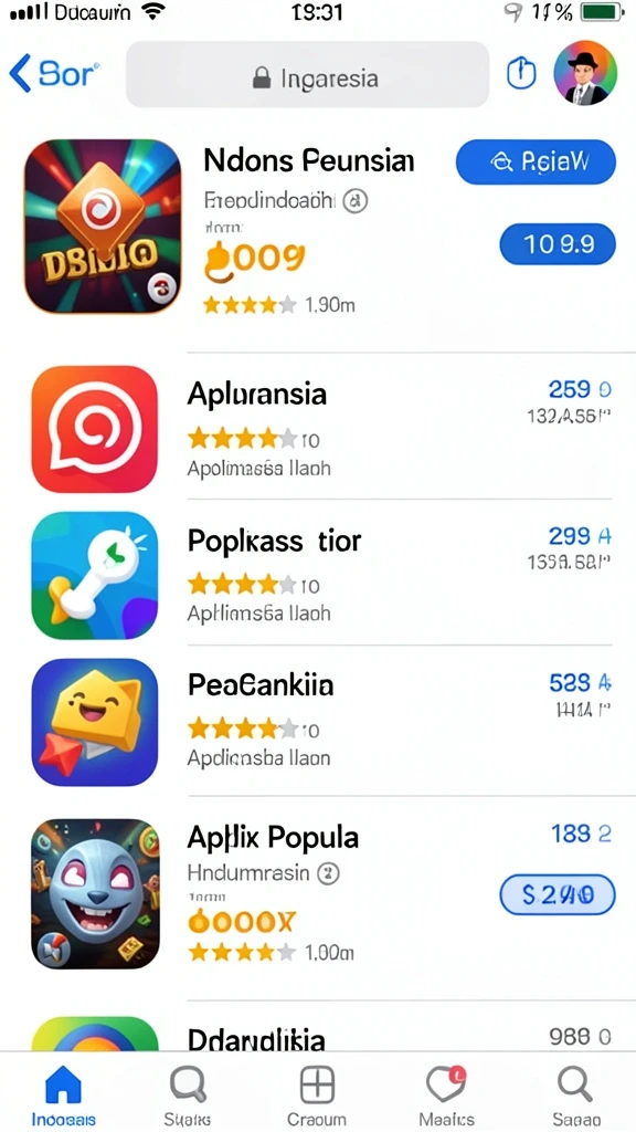 Tampilan antarmuka yang modern dan menarik.