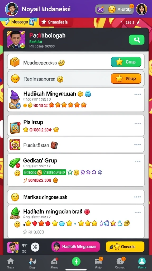 Tampilan antarmuka utama yang menarik.