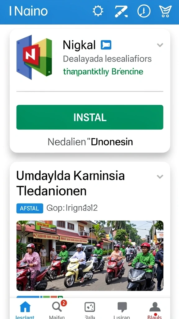 Tampilan awal permainan yang memukau dan berwarna.