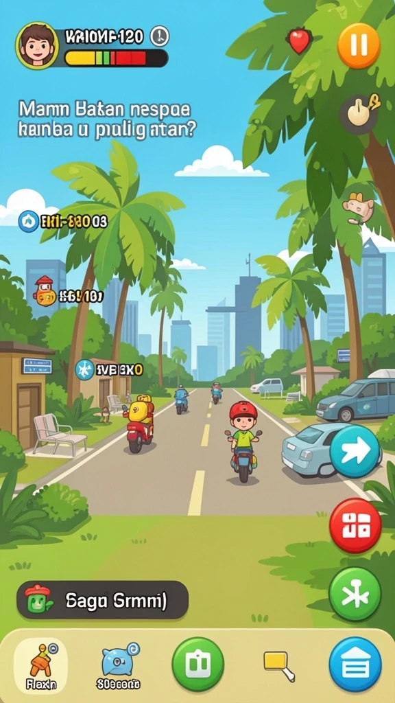 Tampilan antarmuka aplikasi yang ramah pengguna.