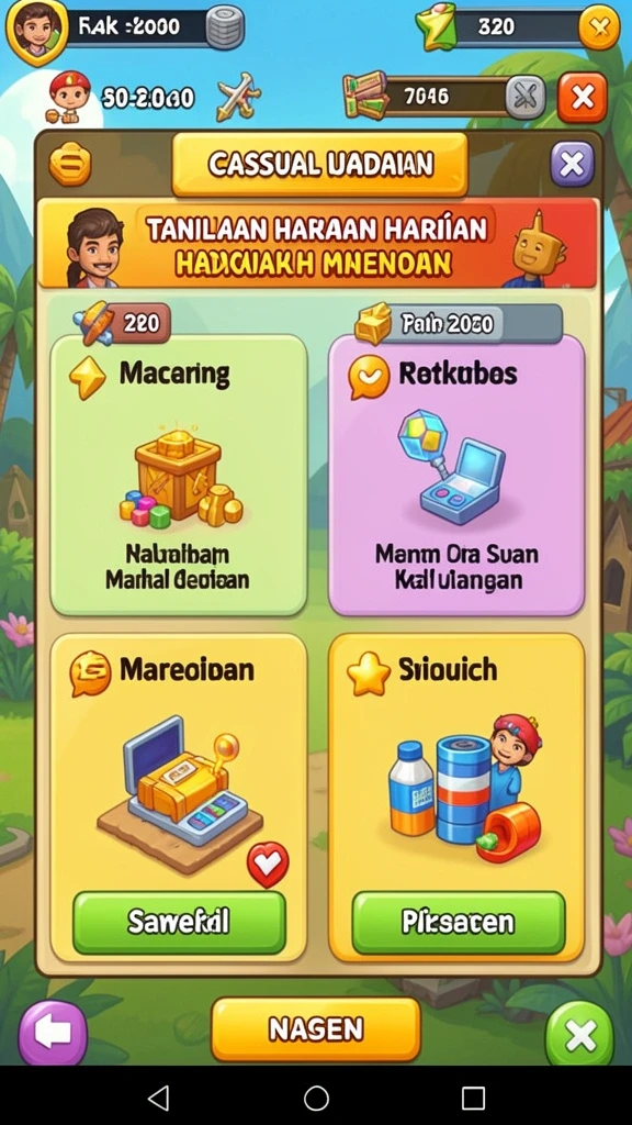 Pengalaman bermain yang mendebarkan dan seru.
