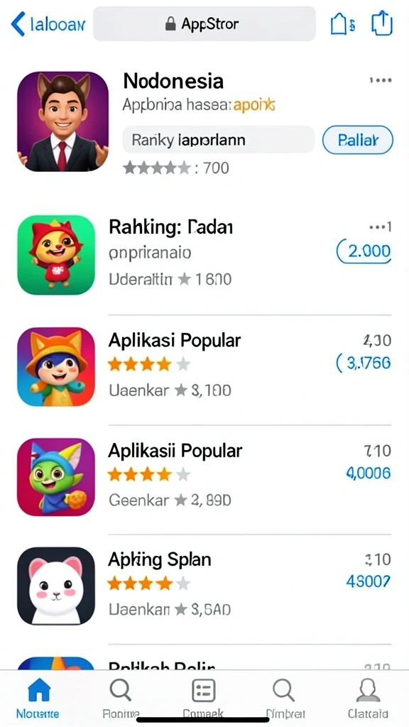 Tampilan menarik dari antarmuka pengguna.