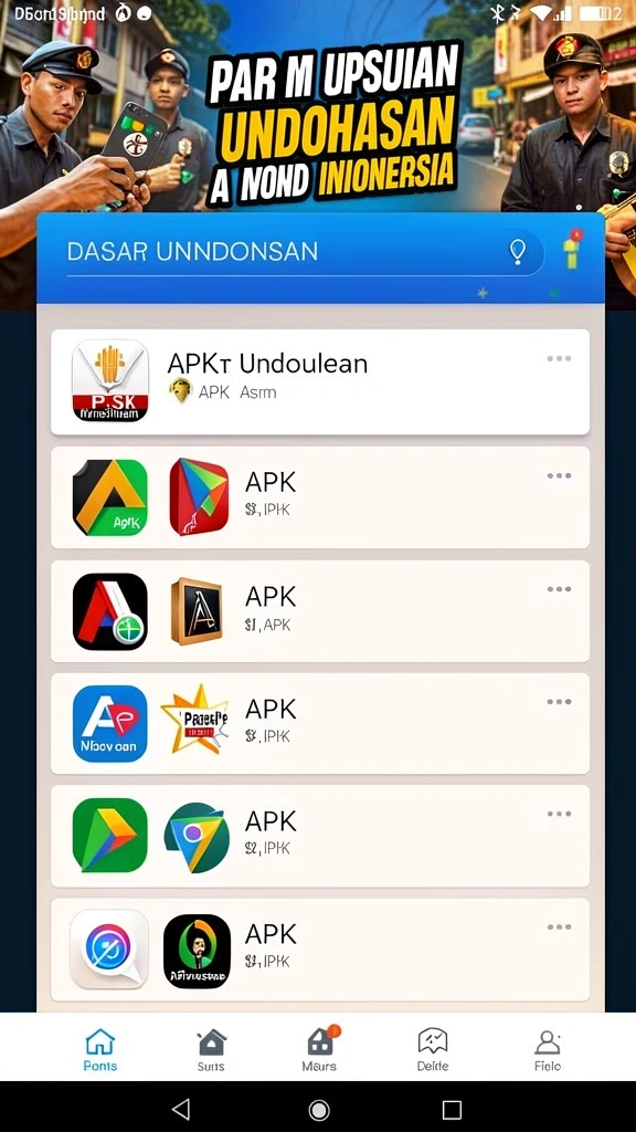 Tampilan awal yang menarik dan intuitif.