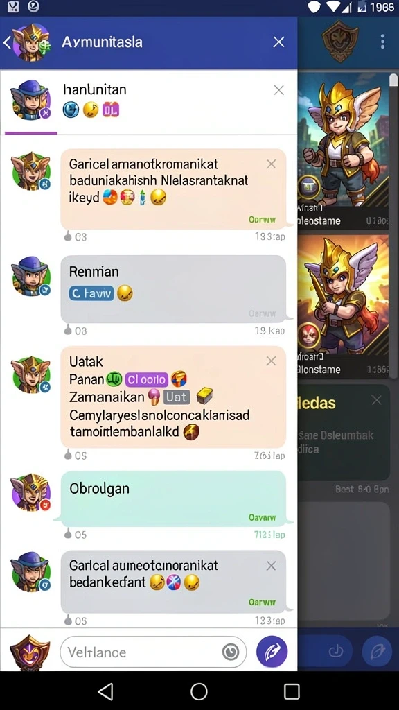 Tampilan menarik dari salah satu permainan slot.