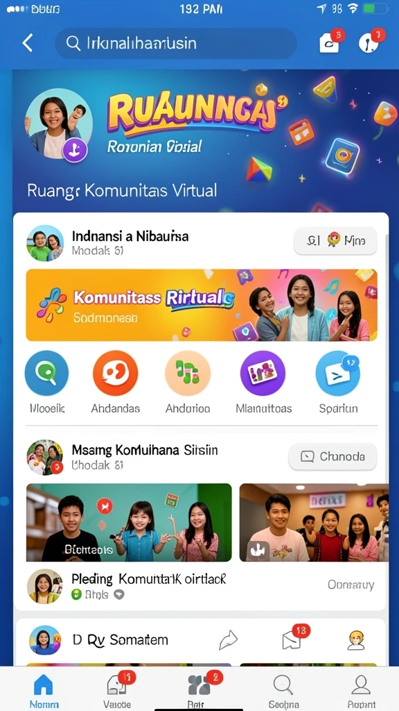 Tangkapan layar menampilkan fitur multiplayer dengan pemain lain.