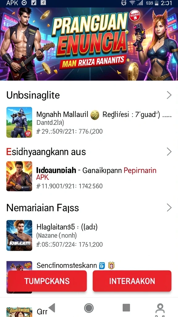 Promosi menarik untuk menarik pengguna baru dan lama.