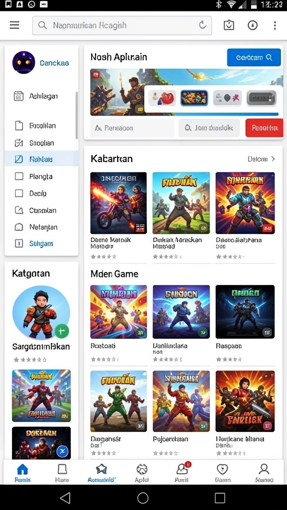 Tampilan antarmuka yang modern dan mudah dipahami.
