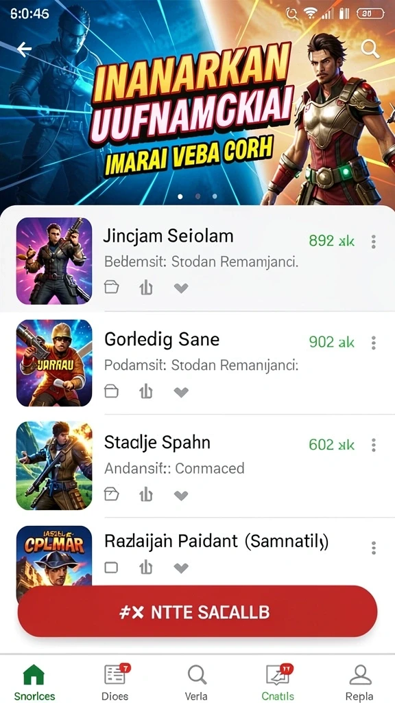 Ranking leaderboard untuk melihat peringkat pengguna.