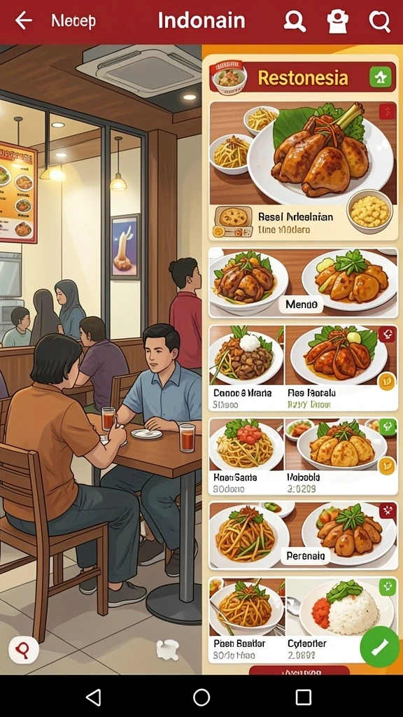 Tampilan dashboard utama aplikasi WARUNGBET.