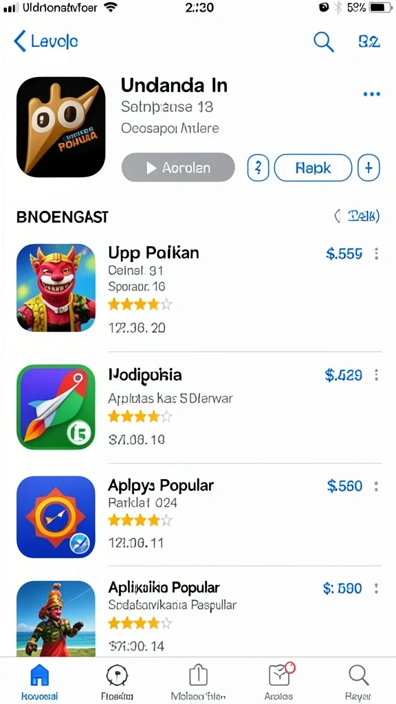 Screenshot level baru dengan tantangan yang lebih besar.